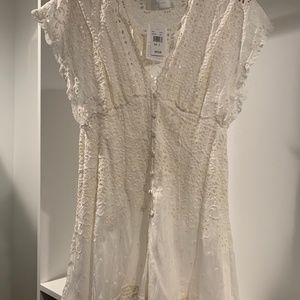 Zimmermann Ivory Eyelet Romper